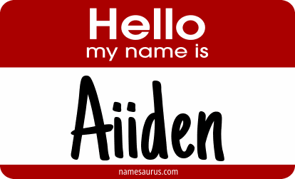 Hello my name is Aiiden png download
