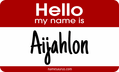 Hello my name is Aijahlon png download