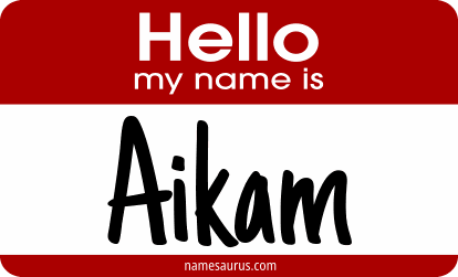 Hello my name is Aikam png download