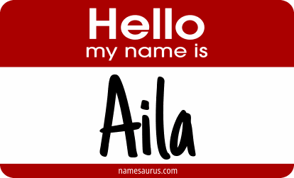 Hello my name is Aila png download