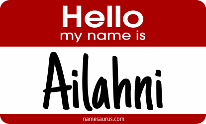 Hello my name is Ailahni png download