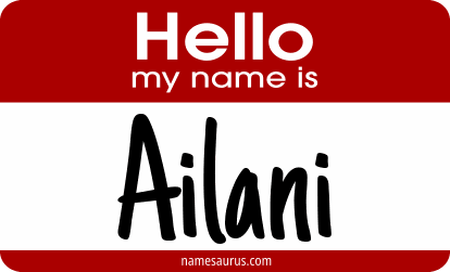 Hello my name is Ailani png download