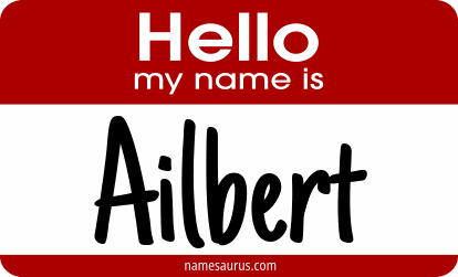 Hello my name is Ailbert png download