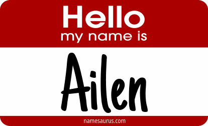 Hello my name is Ailen png download