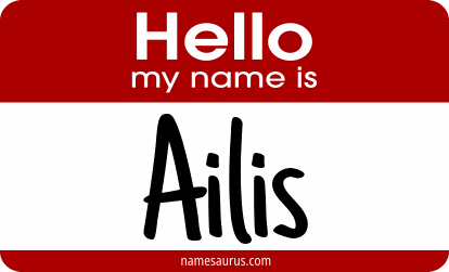 Hello my name is Ailis png download
