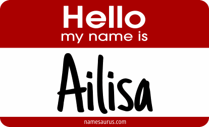 Hello my name is Ailisa png download