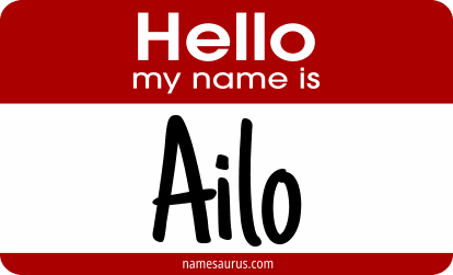 Hello my name is Ailo png download