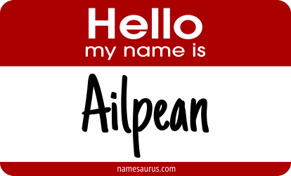 Hello my name is Ailpean png download