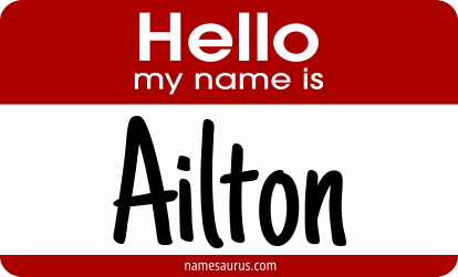 Hello my name is Ailton png download