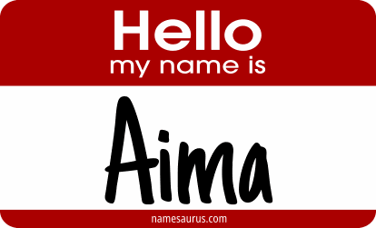 Hello my name is Aima png download