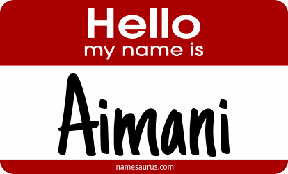 Hello my name is Aimani png download