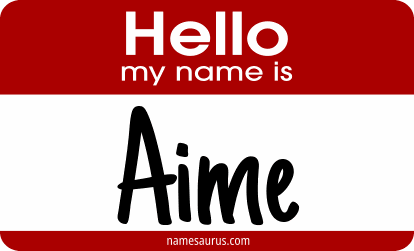 Hello my name is Aime png download