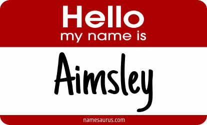 Hello my name is Aimsley png download