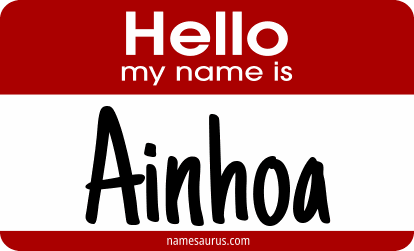 Hello my name is Ainhoa png download