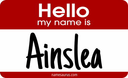 Hello my name is Ainslea png download