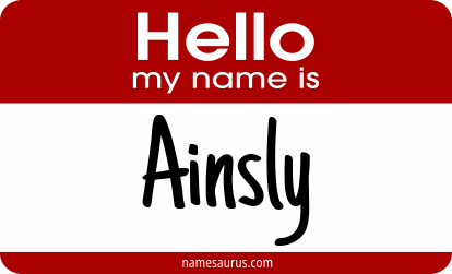 Hello my name is Ainsly png download