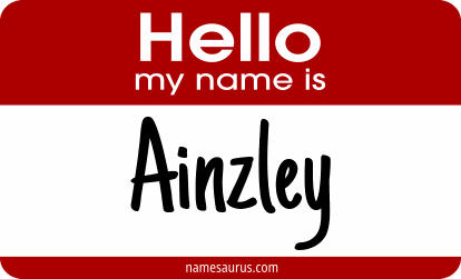 Hello my name is Ainzley png download