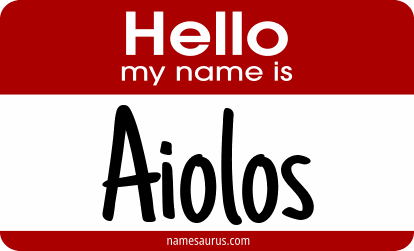 Hello my name is Aiolos png download