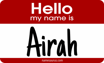 Hello my name is Airah png download