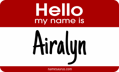 Hello my name is Airalyn png download