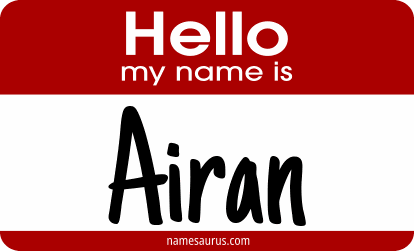 Hello my name is Airan png download