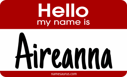 Hello my name is Aireanna png download