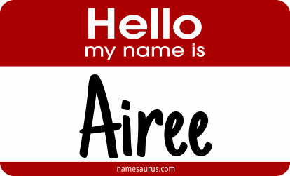 Hello my name is Airee png download