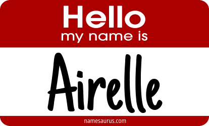 Hello my name is Airelle png download