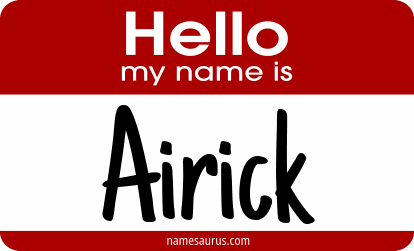 Hello my name is Airick png download