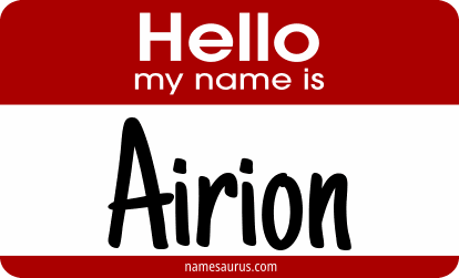 Hello my name is Airion png download