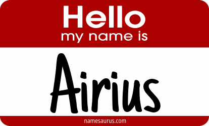 Hello my name is Airius png download