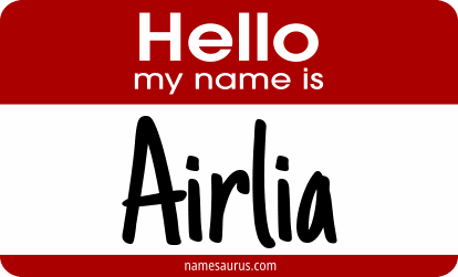 Hello my name is Airlia png download