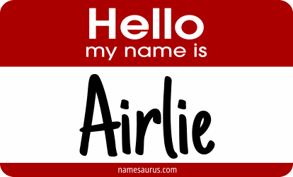 Hello my name is Airlie png download