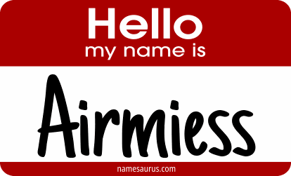 Hello my name is Airmiess png download