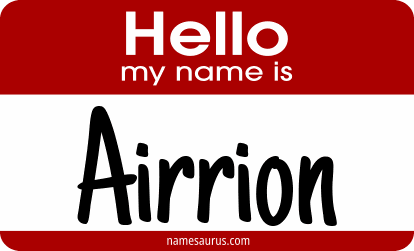 Hello my name is Airrion png download