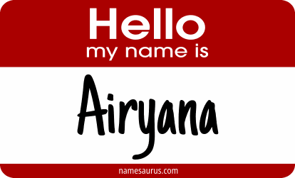 Hello my name is Airyana png download