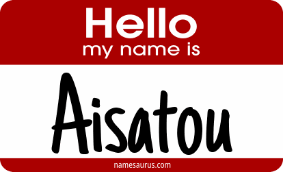 Hello my name is Aisatou png download