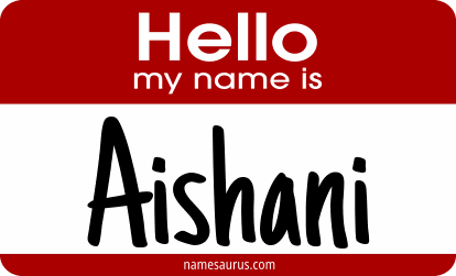 Hello my name is Aishani png download