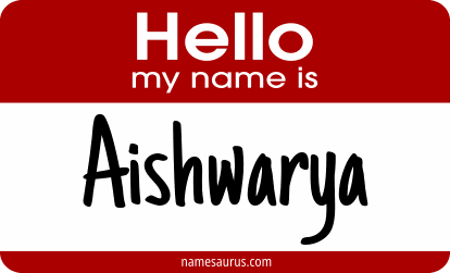 Hello my name is Aishwarya png download