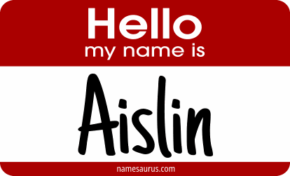 Hello my name is Aislin png download