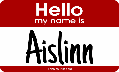 Hello my name is Aislinn png download