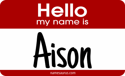 Hello my name is Aison png download