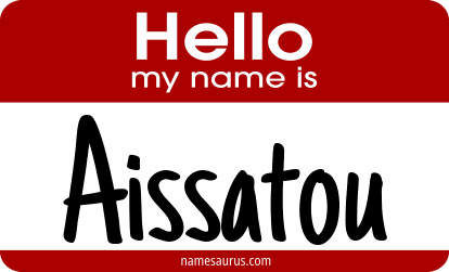 Hello my name is Aissatou png download