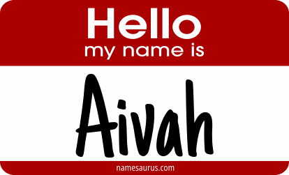 Hello my name is Aivah png download