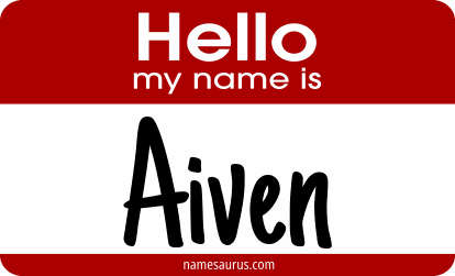 Hello my name is Aiven png download