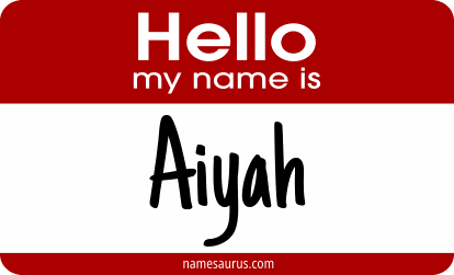 Hello my name is Aiyah png download