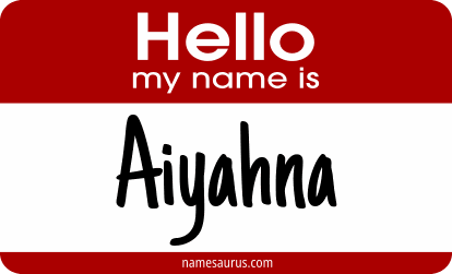 Hello my name is Aiyahna png download