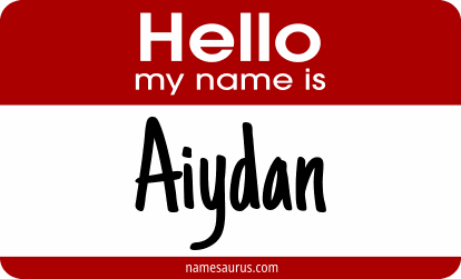Hello my name is Aiydan png download