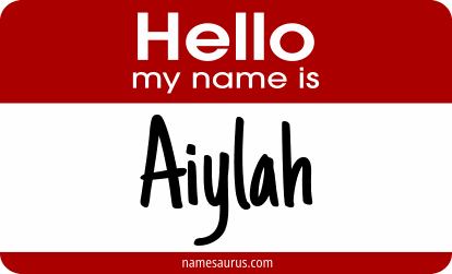 Hello my name is Aiylah png download
