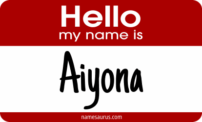 Hello my name is Aiyona png download